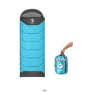 VILLEY Camping Sleeping Bag for All Lightweight (blue)